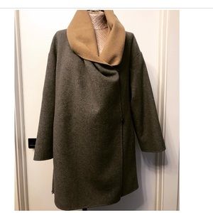 CALVIN KLIEN Grey Wool Coat